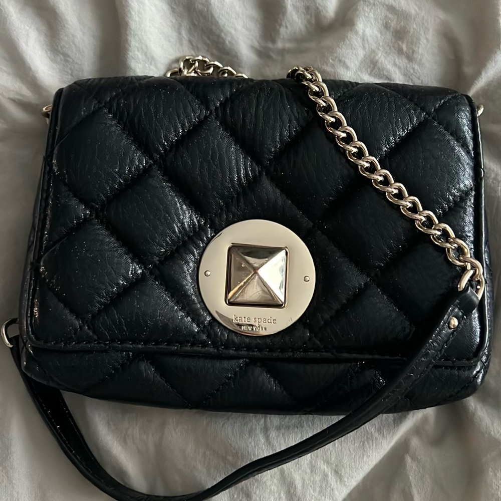 Kate Spade Black Quilted Shoulder Bag/Crosdbody bag